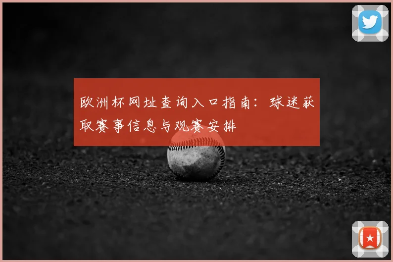 欧洲杯网址查询入口指南:球迷获取赛事信息与观赛安排